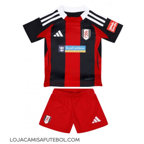 Camisa de Futebol Fulham Equipamento Secundário Infantil 2024-25 Manga Curta (+ Calças curtas)